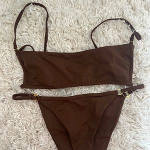 pacsun small brown bathing suit